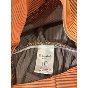 Boom‎ Booty Leggings Large Orange/Gray Yoga Compression Textured Athleisure Gym thumbnail 3