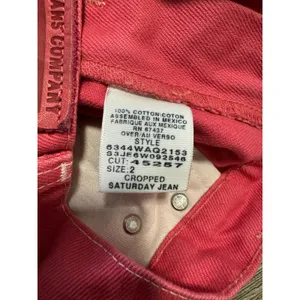 Ralph Lauren Pink Cropped Saturday Jeans, Size 2 thumbnail 3