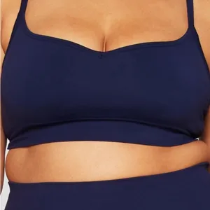 Navy Blue Fabletics Sports Bra thumbnail 4