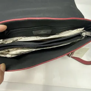 Liz Claiborne Women's Red Leather Purse Shoulder Bag thumbnail 7