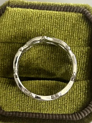 Gothic/Punk Stainless Steel Silver Barbed Wire Design Band Size 9 thumbnail 3