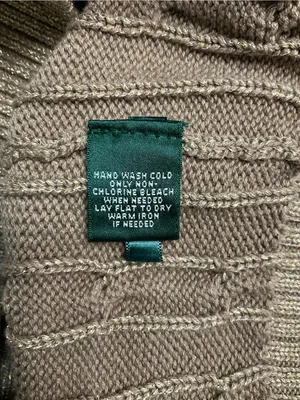 Lauren Ralph Lauren Metallic Gold Cable-Knit Boatneck Sweater Size Medium thumbnail 5