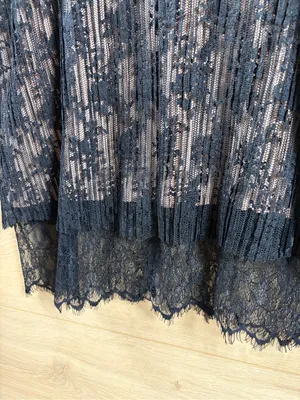 Lily Black Strappy Crossback Black/Tan Lace Cami Tank Top thumbnail 3