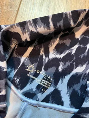 NWT Aerie Offline Blue Cheetah Print Crossover Leggings thumbnail 7