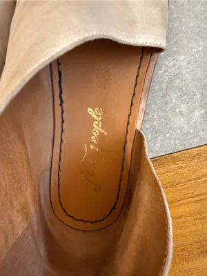 Free People Mont Blanc Asymmetrical Sandal Taupe Leather Flat Size 36 EU (6 US) thumbnail 10