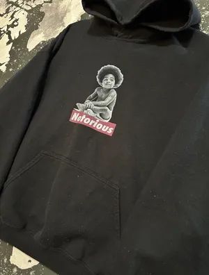 The Notorious B.I.G Album Cover Fleece Hoodie thumbnail 2