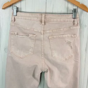 VERVET‎ Skinny High-Rise Distressed Crop Jean in Blush/Taupe, Size 27 thumbnail 8