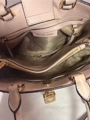 Michael Kors Blush Pink Leather 2-Way Satchel Crossbody Bag AV-1807 thumbnail 4
