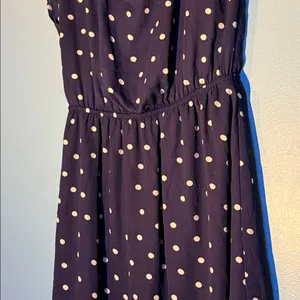Nine Bird MEDIUM Navy Blue Polka Dot Women's Dress thumbnail 3