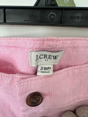 J.Crew Pink Wide-Leg Crop Pants Women's Size 28P thumbnail 2