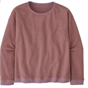 Patagonia Women's Shearling Crew Size Small‎ Crewneck Dusty Rose Sweatshirt thumbnail 1