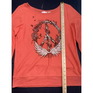 Miss Me Preppy Embellished Equestrian Western Embroidered‎ Long Sleeve Y2K Shirt thumbnail 2