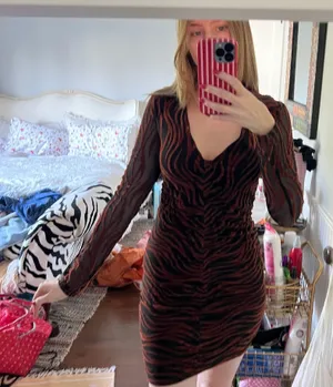 Bershka Dress Zebra thumbnail 1