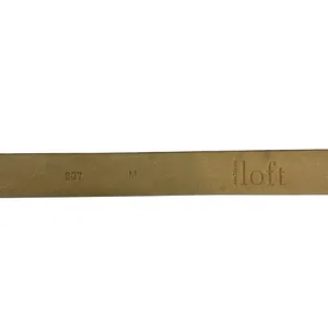Vintage Ann Taylor Loft Black Leather Minimalist Belt‎ Size Medium thumbnail 5