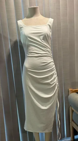 Sexy sleeveless side slit bodycon dress ✨ thumbnail 3