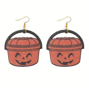 HALLOWEEN McBucket Trick or Treat Bucket Earrings NEW thumbnail 2