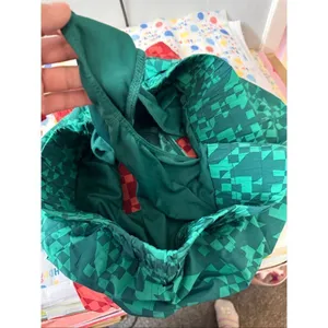 JoyLab Green Geometric Active Shorts Women’s XL High Waist Workout Running Short thumbnail 2