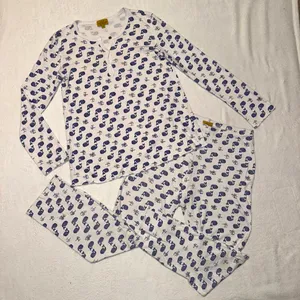 Roller Rabbit Moby Blue Whale Pajama Set size Adult XS thumbnail 3