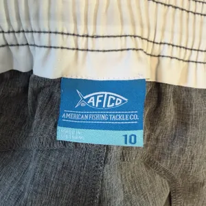 Aftco‎ Size 10 Gray Nylon Performance Fishing Shorts Athleisure Outdoor thumbnail 6