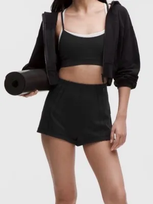 Lululemon Define Luon Micro Shorts size Large black NWT thumbnail 3