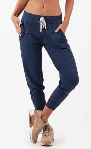 Women’s Vuori Performance Jogger Sweatpants Midnignt Heather Blue Size L thumbnail 1