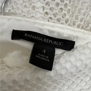 Banana Republic Mesh Eyelet Skirt Sz 4 Flare Preppy‎ Chic Coastal Classic Summer thumbnail 4
