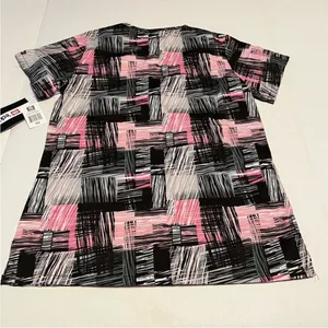 ECKO Unltd. Womens Size XS Pink‎ Tic Tac Scrub Top Medical Healthcare Dental NEW thumbnail 10
