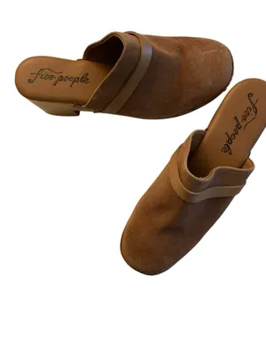 Free People studded wooden Calabasas clog women's size 39.5 US 9.5 thumbnail 4