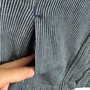 Live A Little Blue White Pinstriped Full Zip‎ Collared Jacket Pockets Size S thumbnail 5