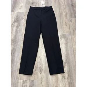 J.Crew Kate Straight Leg Pants Black Perfecting Pockets Size 2 New With Tags thumbnail 2