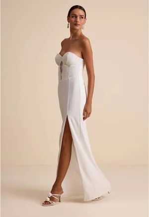White Lulus Maxi Dress thumbnail 4