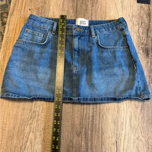 BDG Urban Outfitters Denim Mini Skirt Size L Blue Low Rise Y2K thumbnail 3
