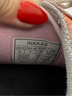 Inkkas Andes Jogger Sneaker Shoe Colorful Southwestern‎ Scenery Red Orange W9 thumbnail 7