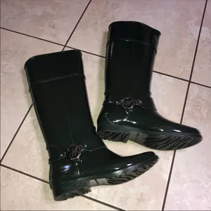 Michael Kors green rain boot thumbnail 3