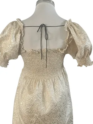 The Hill House Home Athena Nap Dress Metallic Size Small thumbnail 8