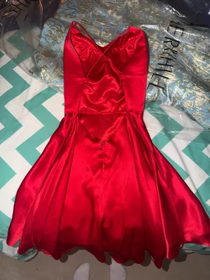 Sherri Hill Red Homecoming Dress thumbnail 2
