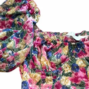 ASTR The Label – Soho Floral Sweetheart Puff Sleeve Long Dress XS thumbnail 2
