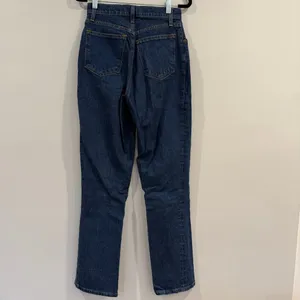 Abercrombie & Fitch The ‘90s Straight Ultra High Rise Jeans Dark Wash thumbnail 6