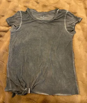American Eagle Gray Women's Teeshirt from their Soft & Sexy Collection thumbnail 1
