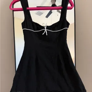 Peppermayo Candace Black Mini Dress with White Trim thumbnail 4