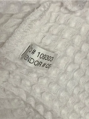 Monarch White Waffle Weave Spa Robe Unisex One Size Belted Hotel Resort Cotton thumbnail 7