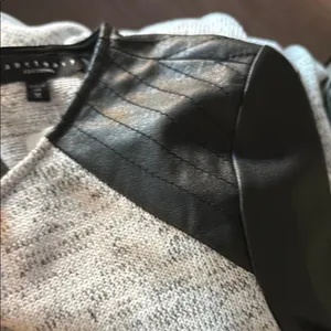Sanctuary Black and Gray Vegan Sleeve Sweater Dress thumbnail 4