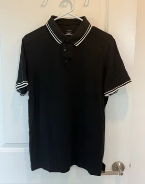men’s collared shirt Black Size M thumbnail 1