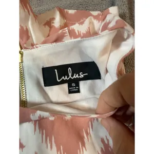 NWT Lulus Size Medium Give Me a Print Blush Pink Print Shift‎ Dress thumbnail 5