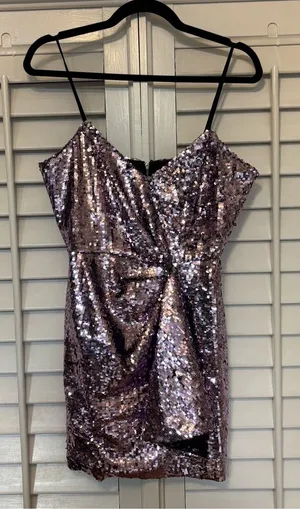 Parker Purple Sequin‎ Dress Size 4 thumbnail 1
