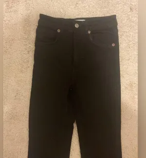 Zara Classic Black Women's Jeans size 24 waist 27 length thumbnail 7