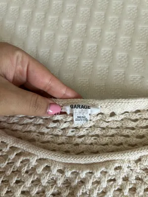 Garage Sweater Cropped Knit Cable thumbnail 2