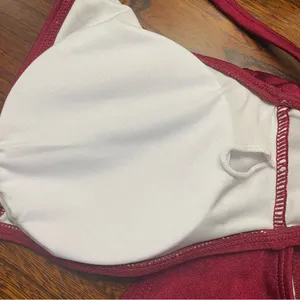 Beach Style Swimsuit Women’s Small Sexy Halter Swimwear Solid Thong Bikini thumbnail 13