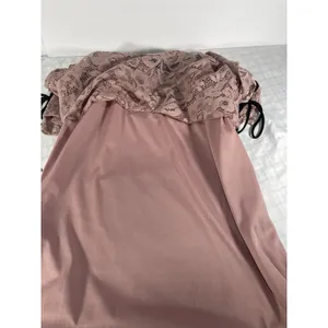 Onyx Apparel Women’s Lace Blouse L Pink/Black Pearl V-Neck Bell Sleeve 20195CM thumbnail 12