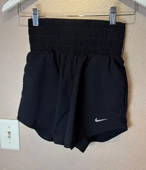 Nike Women's One Dri-FIT Ultra High-Waisted 3" Brief-Lined Shorts XS Black thumbnail 1